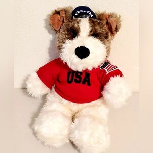 1994 Lane Bryant Venezia USA Puppy Dog Stuffed Animal Plush Commonwealth 20"